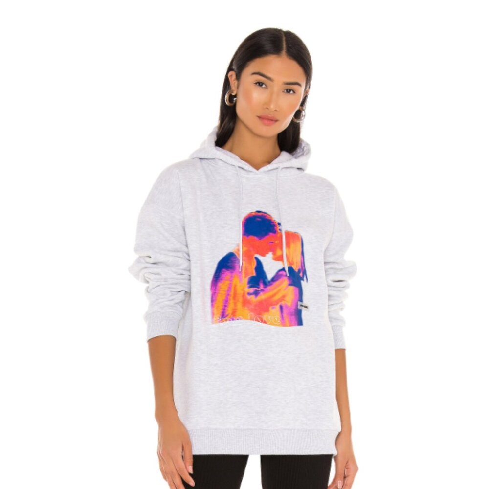 Local Heroes “Free Love” Hoodie – Grey – NWT - MSRP $105